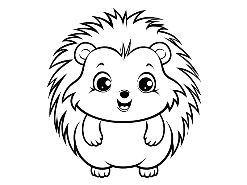 Motivstempel Igel (60x60 mm)