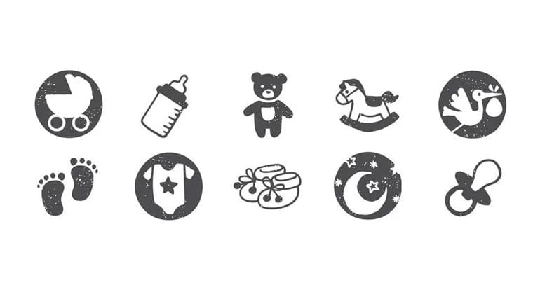 Stempelset Baby "Hallo, kleiner Sonnenschein"