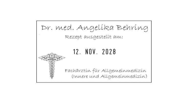 Trodat Classic Datumstempel 2910/P01 mit Textplatte (50x30 mm, 4 Zeilen)