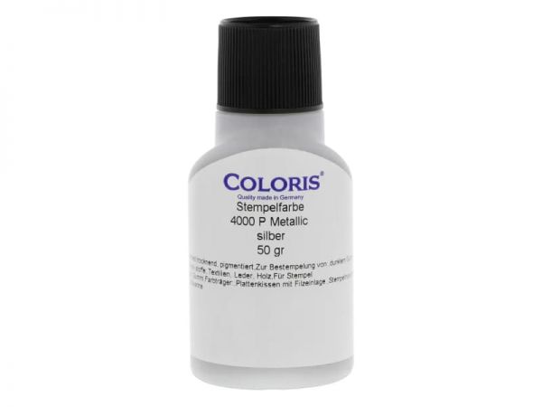 Coloris Stempelfarbe Silber 4000 P/ 50 ml