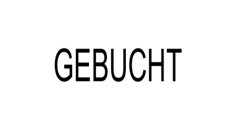 Stempel Gebucht