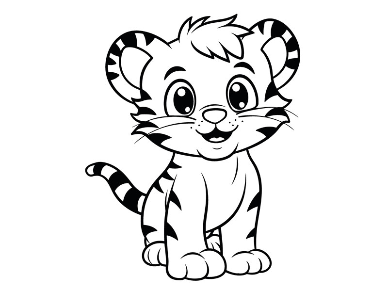 Motivstempel Tiger (60x50 mm)