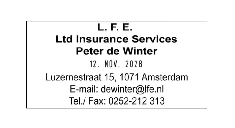 Trodat Classic Datumstempel 2910/P09 mit Textplatte (70x38 mm, 6 Zeilen)