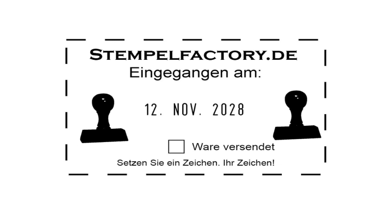 Trodat Classic Datumstempel 2910/P05 mit Textplatte (54x34 mm, 5 Zeilen)