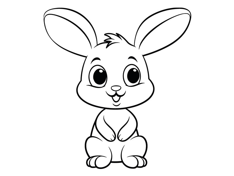 Motivstempel Kaninchen (60x60 mm)