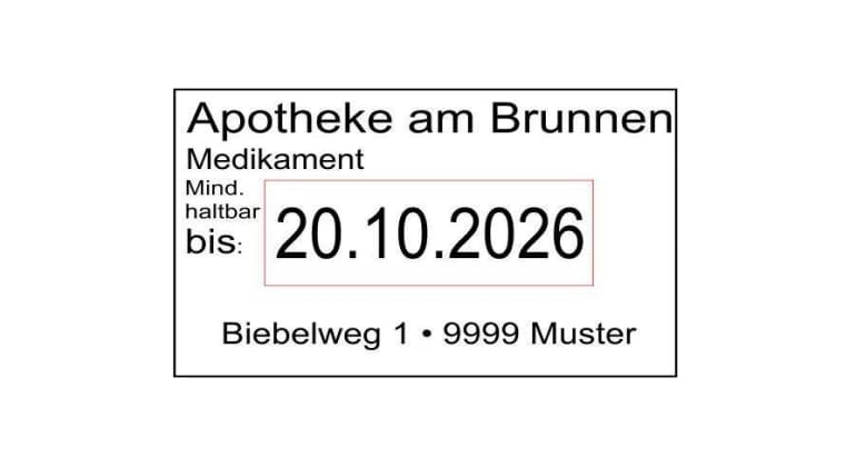 Apothekenstempel Colop 2360 Dater Green Line