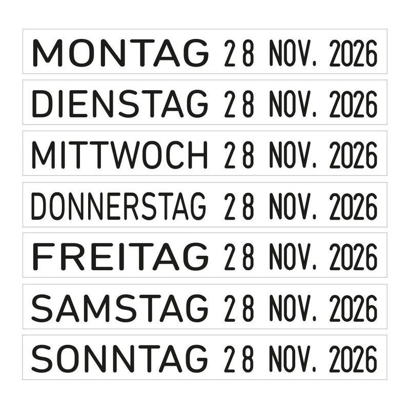 Trodat Printy Dater 4817 Wochentage