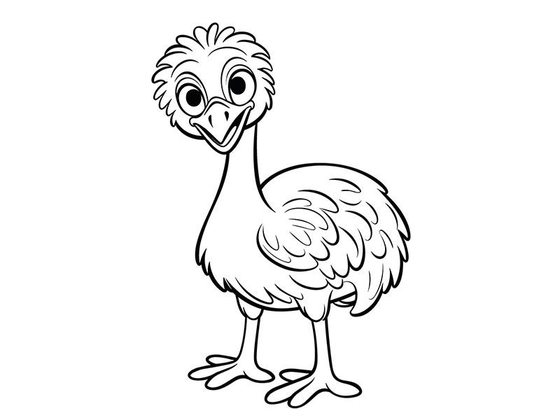 Motivstempel Emu (60x40 mm)