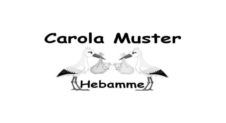 Stempel Hebamme Imprint 12 (47x18 mm)