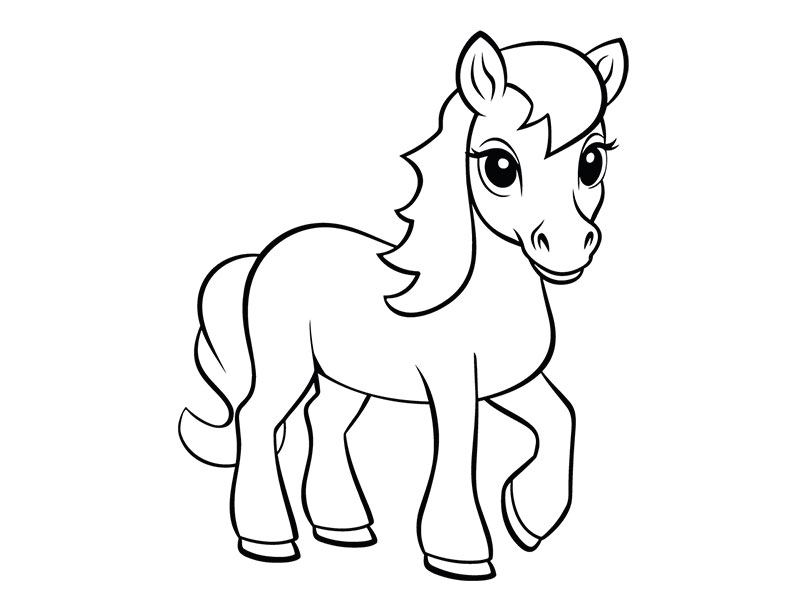 Motivstempel Fohlen (60x50 mm)