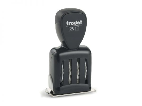 Trodat Classic Datumstempel 2910/P04 mit Textplatte (54x30 mm, 4 Zeilen)