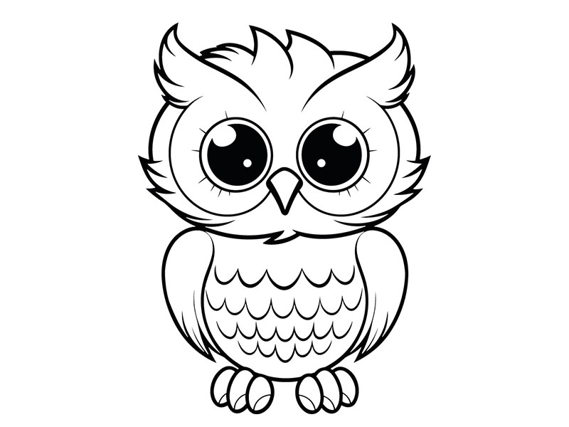 Motivstempel Eule (60x50 mm)