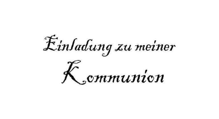 Stempel Einladung zur Kommunion Trodat 4912