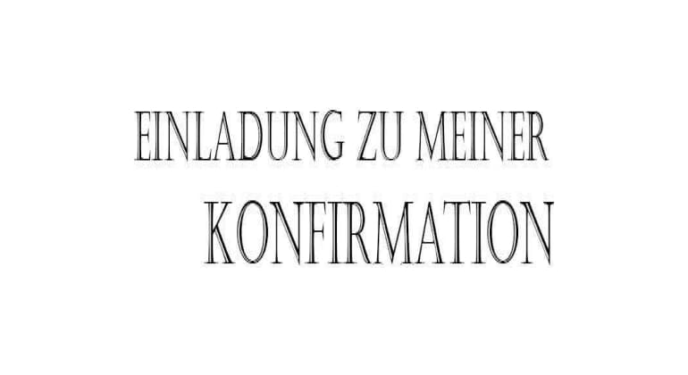 Stempel Einladung zur Konfirmation Trodat 4912