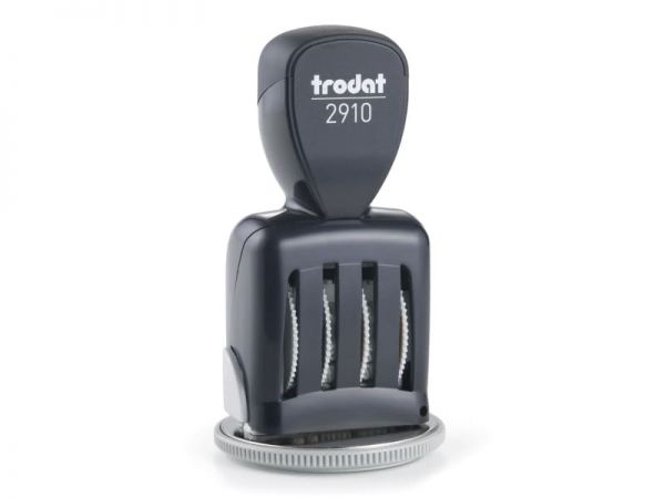 Trodat Classic Datumstempel 2910/U1-12 mit Uhrzeitplatte (Ø 50 mm)