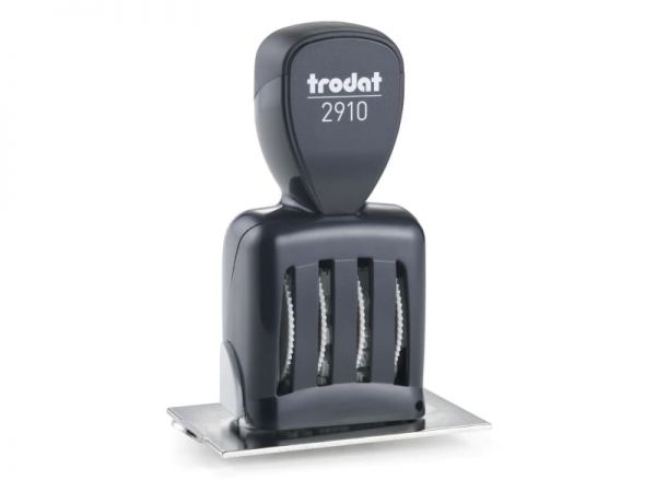 Trodat Classic Datumstempel 2910/P10 mit Textplatte (70x50 mm, 8 Zeilen)