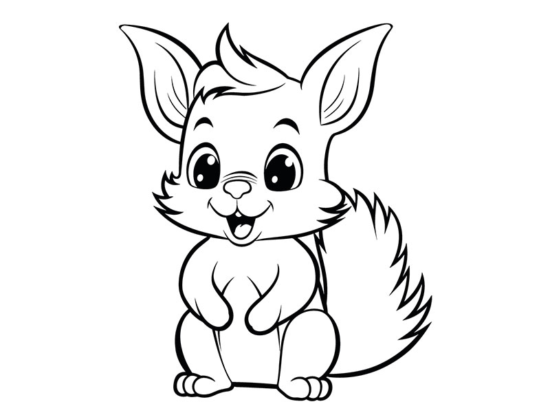 Motivstempel Eichhörnchen (60x50 mm)