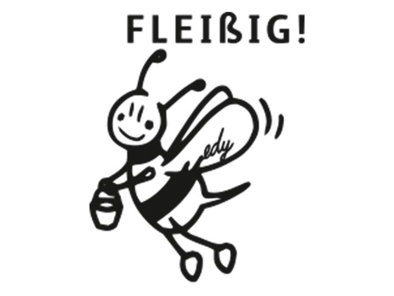 Trodat edy® FIX Motivationsstempel FLEIßIG! (20x20 mm)