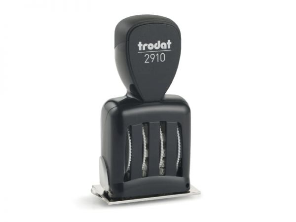 Trodat Classic Datumstempel 2910/P05 mit Textplatte (54x34 mm, 5 Zeilen)