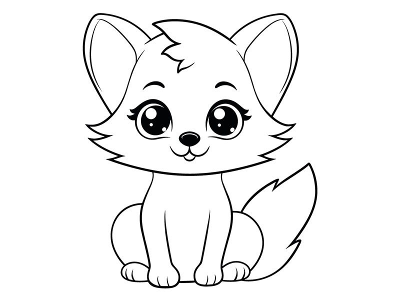 Motivstempel Polarfuchs (60x50 mm)