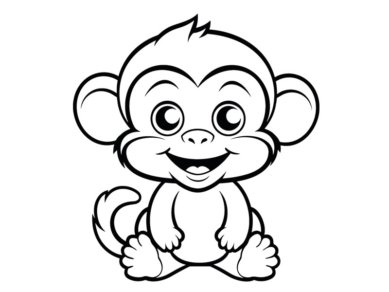 Motivstempel Affe (60x60 mm)