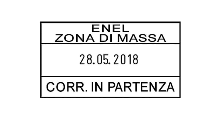 Paginierstempel D53V Textplatte mit Datum
