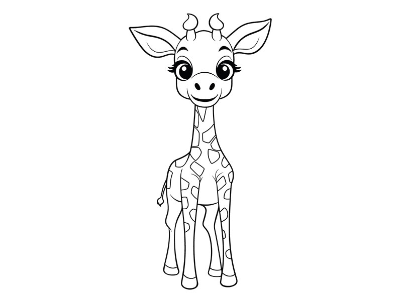 Motivstempel Giraffe (60x40 mm)