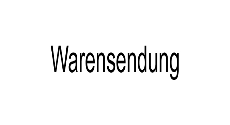 Stempel Warensendung