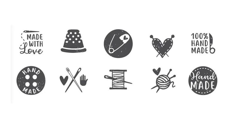 Handmade Stempel "Lass uns kreativ sein"