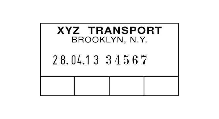 Paginierstempel DN53a Textplatte-Datum-Numeroteur