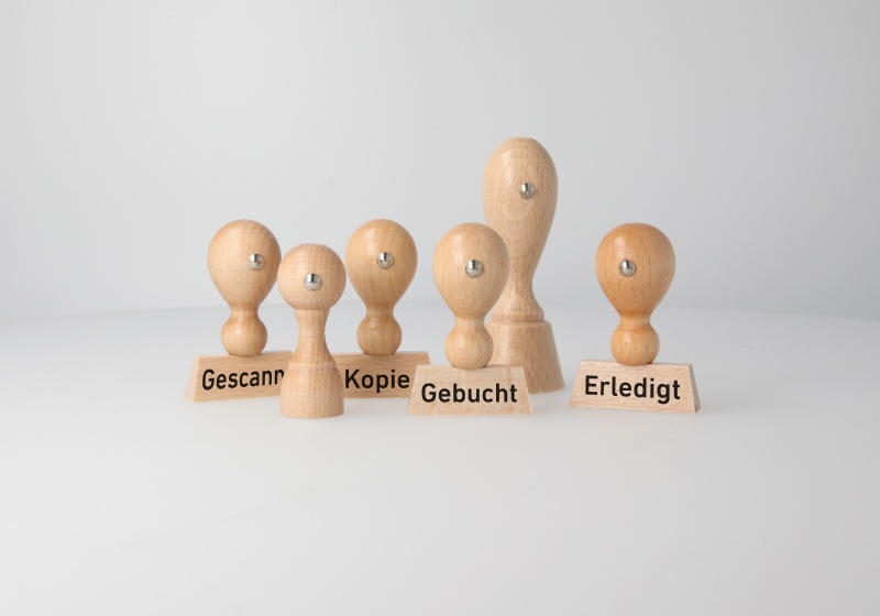 Kategorie Holzstempel Büro